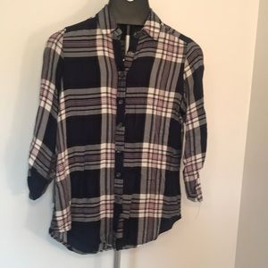 Navy blue light weight flannel